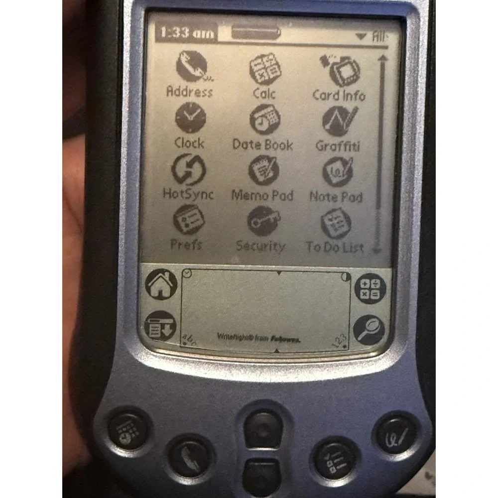 Palm m125 Blue Handheld PDA Pilot Pocket PC Digital Organizer Bundle w/ Stylus